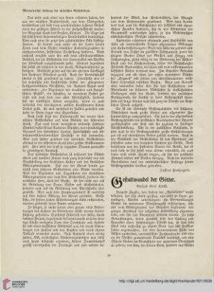 31: Gestaltwandel der Götter : Versuch einer Kritik