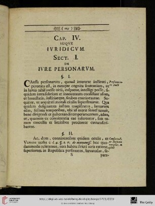 Sect. I. De ivre Personarvm