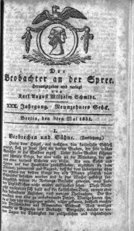 19. Stueck, 9. Mai 1831