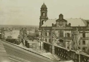 Dresden, Blick vom Dach der Katholischen Hofkirche auf das Ständehaus
