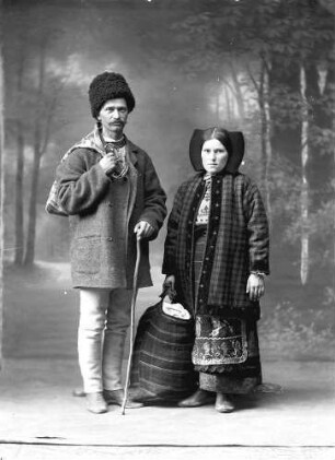 Rumänische Tracht (Paar)