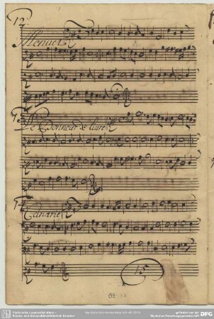 Anonymus, Canaries, G-Dur