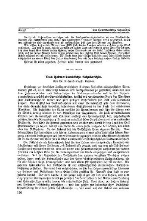 Das heimatkundliche Schularchiv