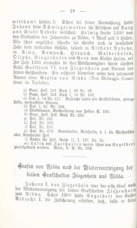 Grafen von Nidda nach der Wiedervereinigung der beiden Grafschaften Ziegenhain und Nidda.