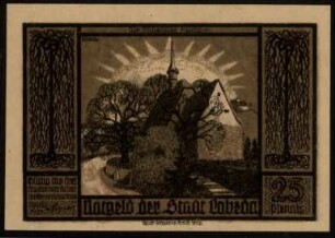 25 Pfennig Notgeld der Stadt Lobeda