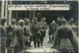 Wilhelm II. im Hauptquartier von General von Below in St. Quentin