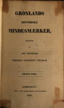 Grönlands historiske mindesmaerker, 1
