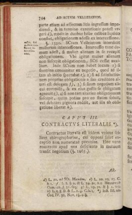 Capvt III. Contractvs Literalis.