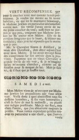 Samedi à midi.