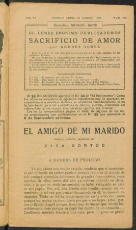 1922006249: El amigo de mi marido : novela inédita