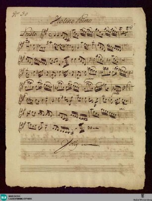 Divertimentos - Mus. Hs. 1390 : vl (2), b; A