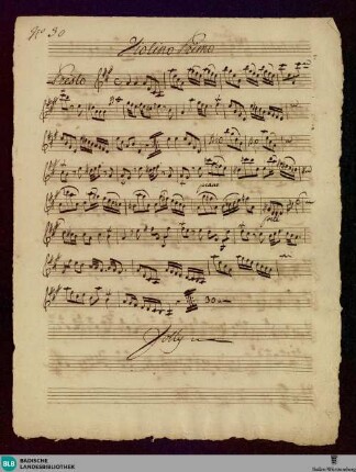Divertimentos - Mus. Hs. 1390 : vl (2), b; A