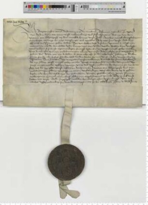 Bürgermeister und Ratsmannen verkaufen den Vikaren zum Hl. Geiste auf dem Markte für 100 Mark eine rückkäufliche Rente von 5 Mark.
