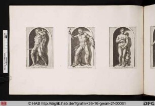 Rechts: Statue Venus aus der Sammlung Borghese.