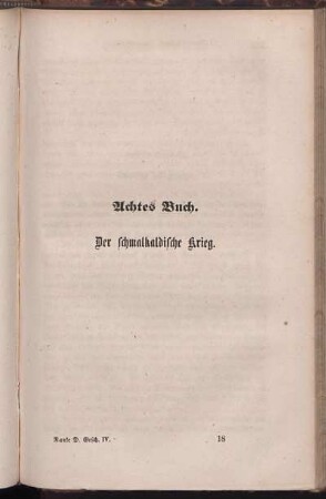 Achtes Buch. Der Schmalkaldische Krieg.
