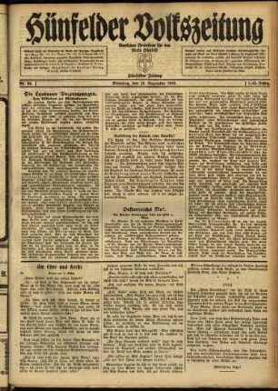 Ausgabe vom Dienstag, den 16. Dezember 1919.