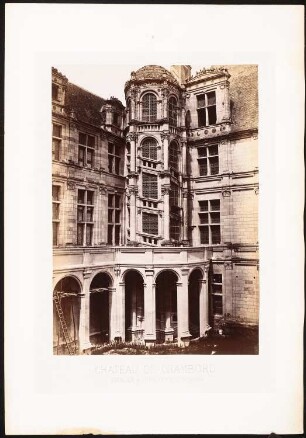 Chateau de Chambord: Ansicht Treppenhaus und Fassade