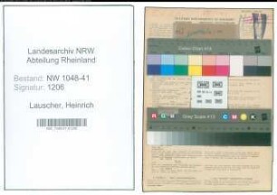 Entnazifizierung Heinrich Lauscher , geb. 24.09.1905 (Polizist)