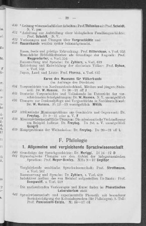 F. Philologie