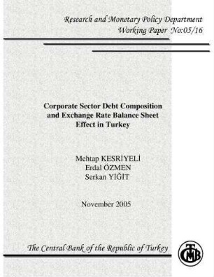 Corporate Sector Debt Composition and Exchange Rate Balance Sheet Effect in Turkey
