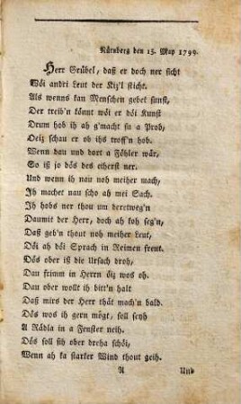 Grübels Correspondenz und Briefe in Nürnberger Mundart