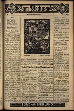 Dritte Ausgabe vom Samstag, den 12. Oktober 1935.