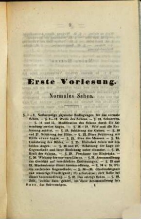 Das Sehvermögen in seinem gesunden und krankhaften Zustande