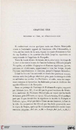 Chapitre XXII: Nécropole de l’est, ou d’Eleusis-sur-mer