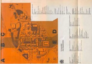 Lageplan der Universität des Saarlandes