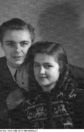 Dresden, Gerda Böttger und ihr Bruder Heinz aus dem Hechtviertel, 1946