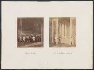 Salon de la paix. Eintritt in die "Galerie des Glaces."