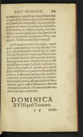 Dominica XVIII. post Trinitatis.
