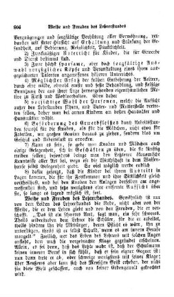 Weihe und Freuden des Lehrerstandes