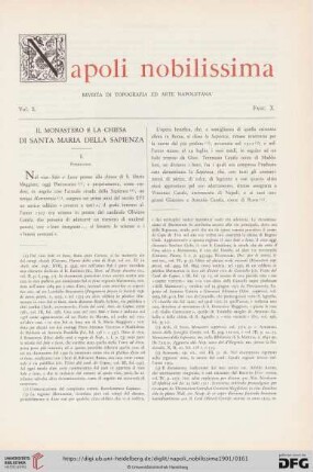 10: Il monastero e la chiesa di Santa Maria della Sapienza, 1
