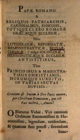 Irenicum Irenicorum
