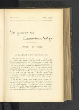 La guerre au Commer4ce belge.