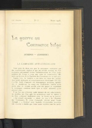 La guerre au Commer4ce belge.