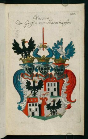 158r-158v, 158. Wappen der Grafen von Haimhausen