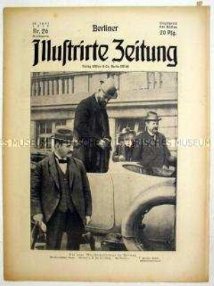 Wochenzeitschrift "Berliner Illustrirte Zeitung" u.a. zur neuen Regierung unter Ministerpräsident Bauer