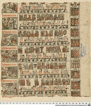 [Einblattdruck-Kalender auf das Jahr 1567, Bauernkalender]