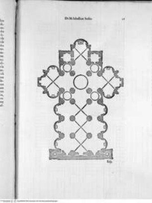 Quinto libro d'Architettura di Sabastiano Serlio Bolognese, ..., Folio 26: Kirche, Grundriss