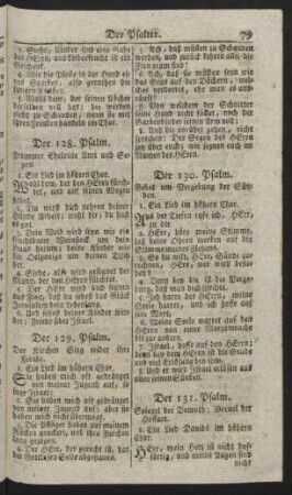 Der 131. - 140. Psalm