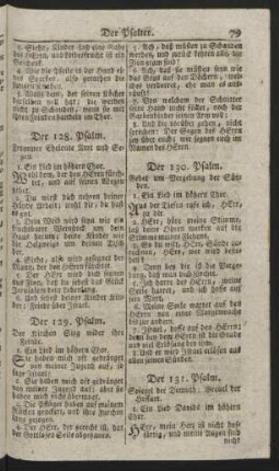 Der 131. - 140. Psalm