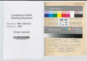 Entnazifizierung Heinrich Christ, geb. 27.05.1896 (Lehrer)