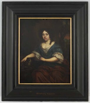 Bildnis einer Fürstin, angeblich Kurfürstin Wilhelmine Ernestine, Gemahlin Kurfürst II: v. d. Pfalz (1650-1706), Gegenstück zu BS_2783 - HM 46.