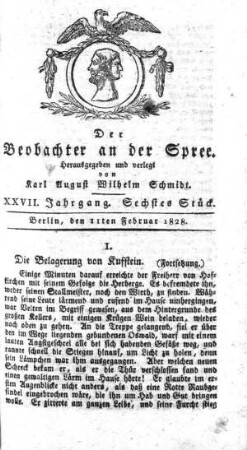 6. Stueck, 11. Februar 1828