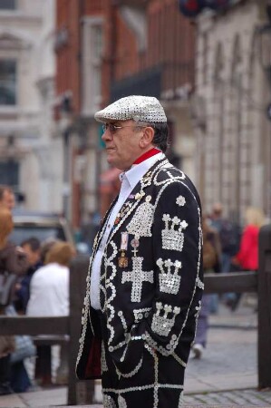 Bunter Typ in Covent Garden
