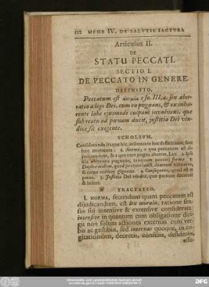 Articulus II. De Statu Peccati.