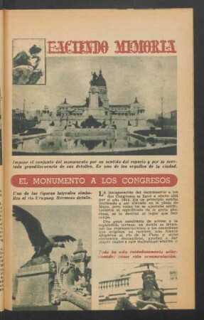 Haciendo memoria: El monumento a los congresos