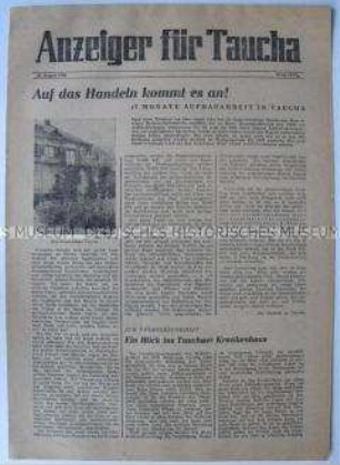 Kommunales Mitteilungsblatt für Taucha und Umgebung zu den Gemeindewahlen